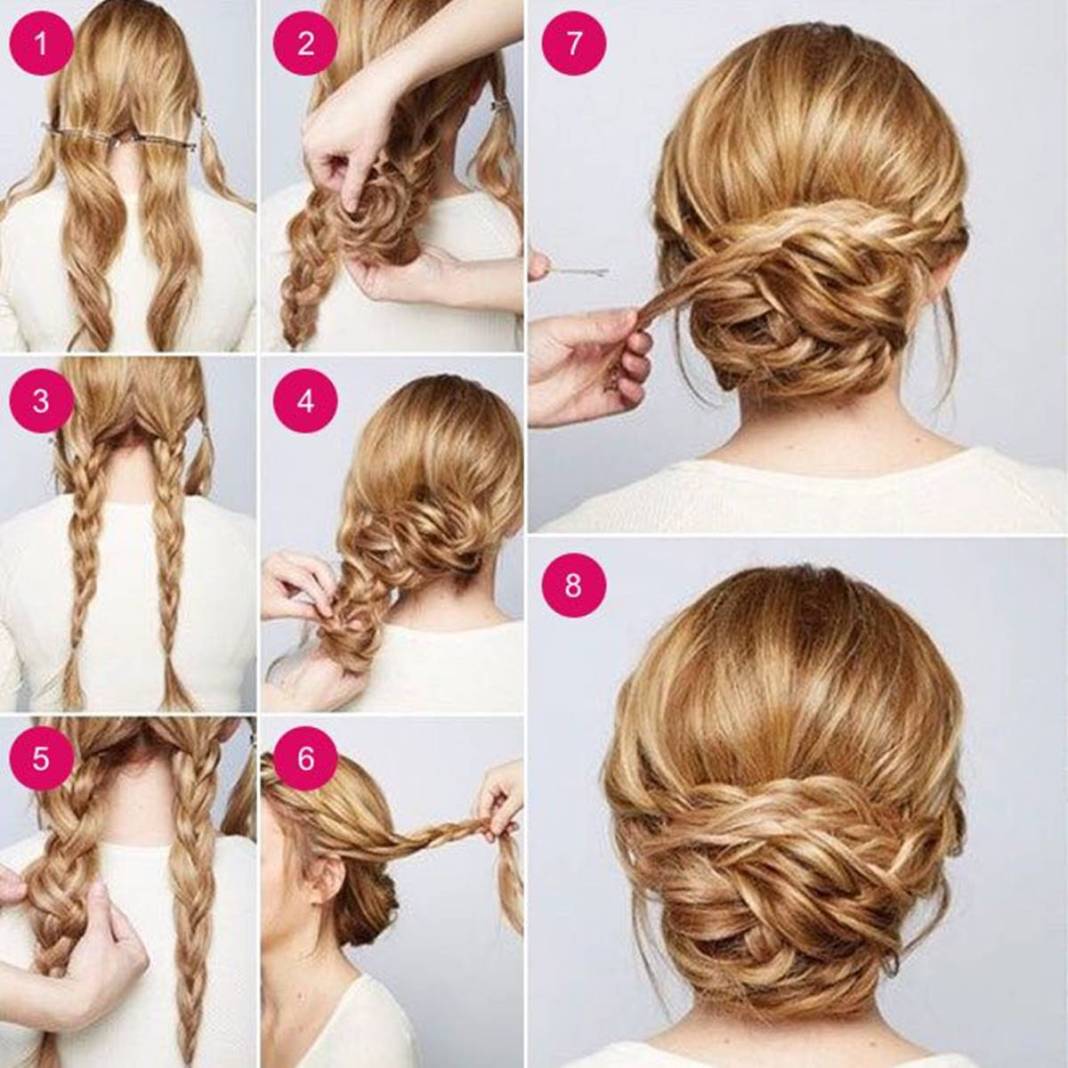 Düğüne kınaya gidenler kuaför masrafından kurtulacak! İşte özel günlerde evde yapabileceğiniz harika saç modelleri 6